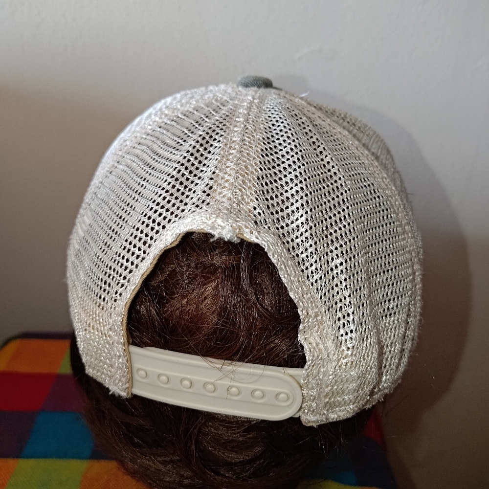 Mother Hen Stitched Patch Distressed Trucker Mesh… - image 5